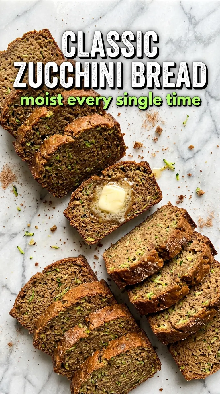 Classic Zucchini Bread moist cinnamon loaf