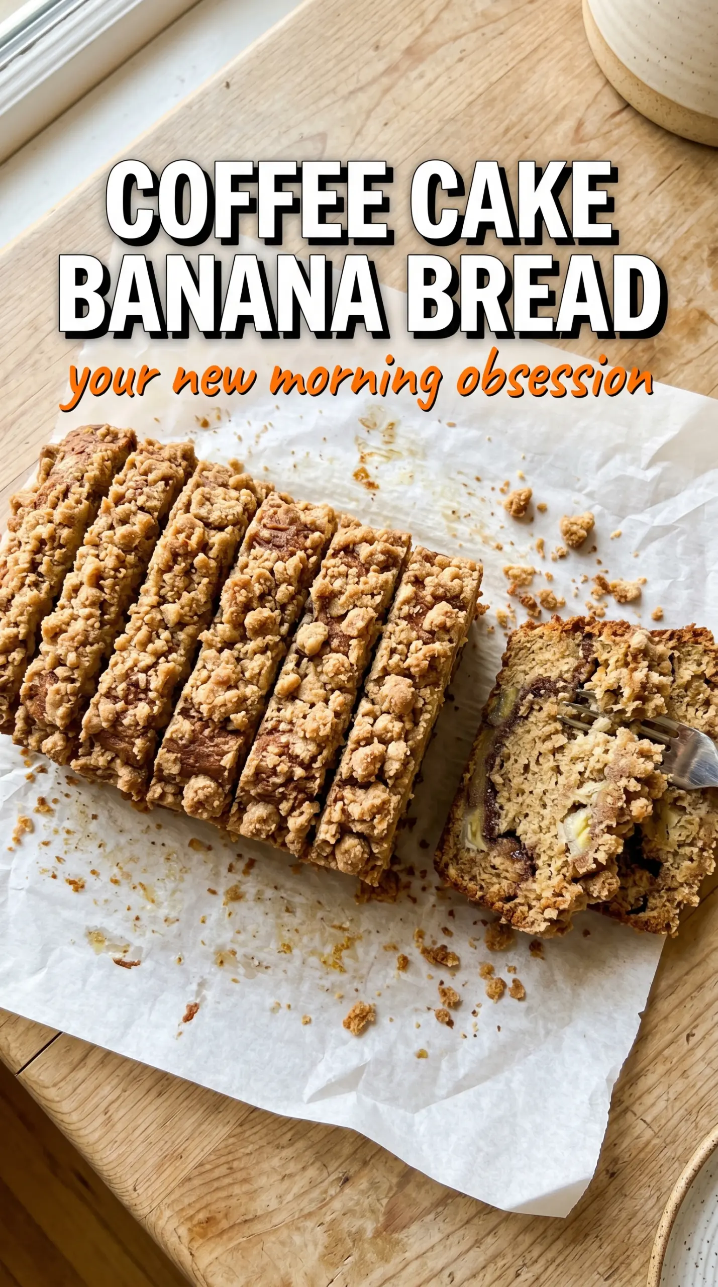 Coffee cake banana bread streusel cinnamon crumb