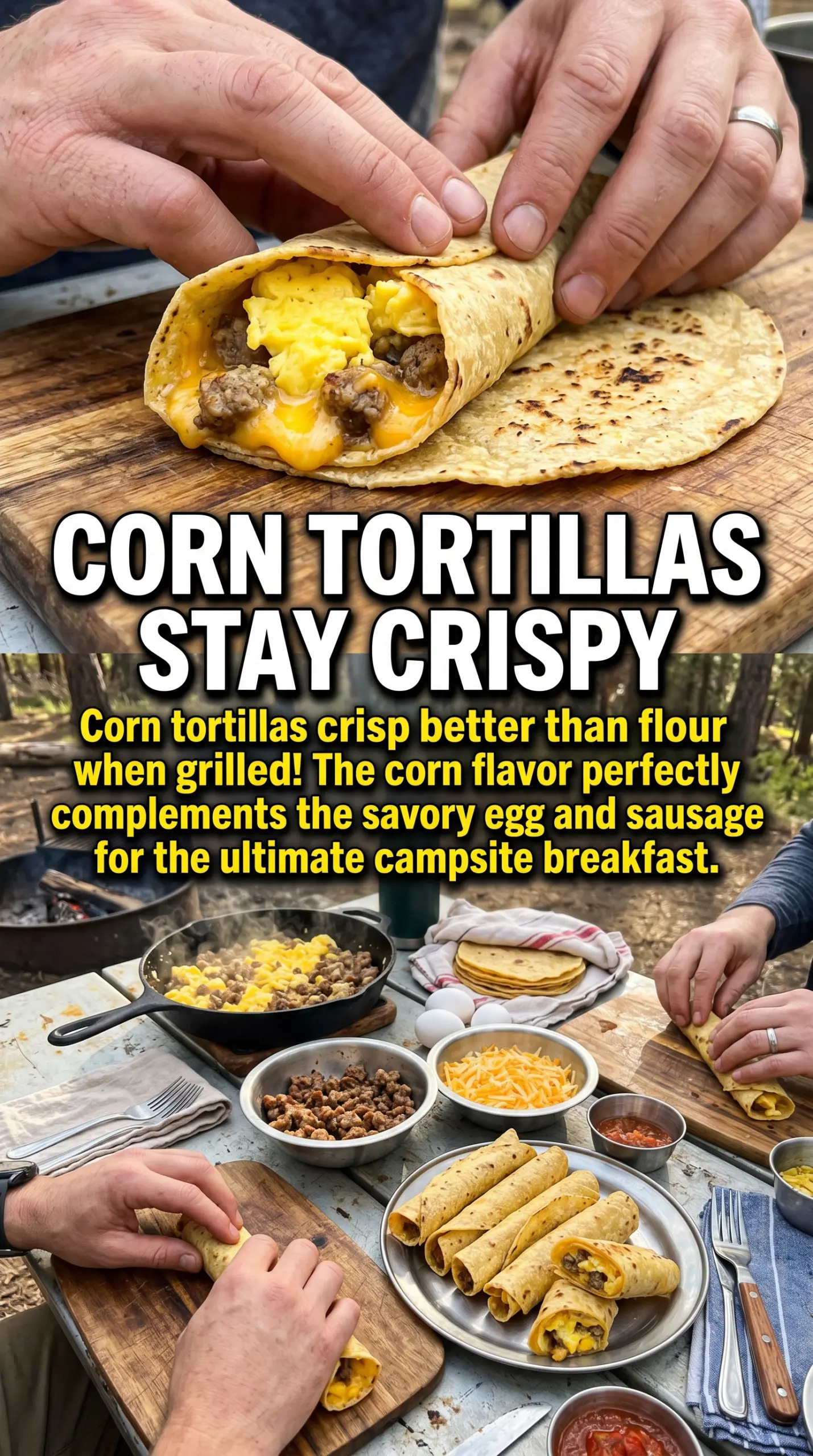 Egg and sausage breakfast taquitos crispy golden