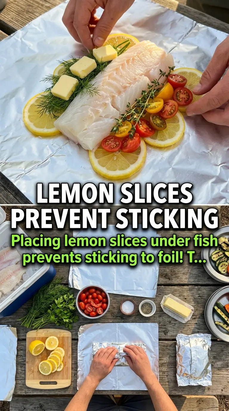 Foil Packet Fish lemony flaky