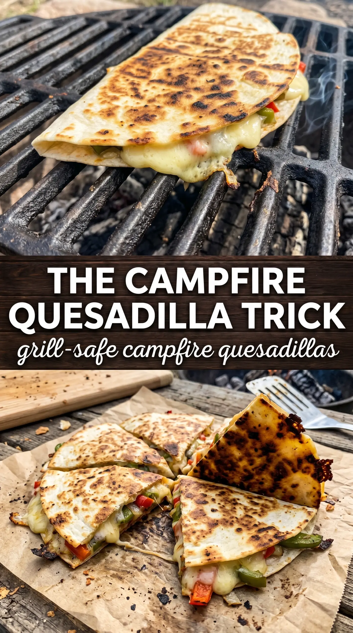 Grilled Campfire Quesadillas smoky cheesy melty