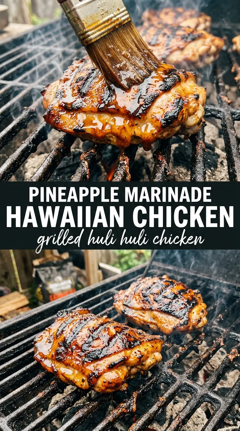 Grilled Huli Huli Chicken sticky charred Hawaiian