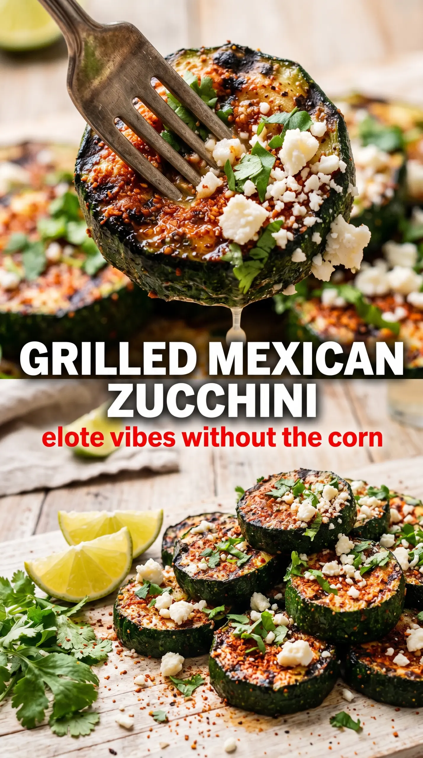 Grilled zucchini slices with toppings