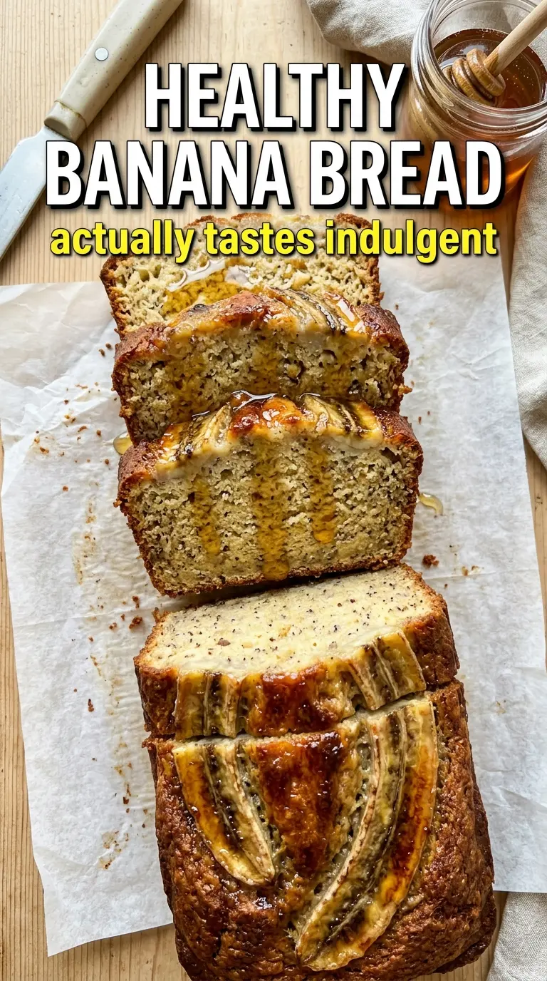 Healthy banana bread golden wholesome