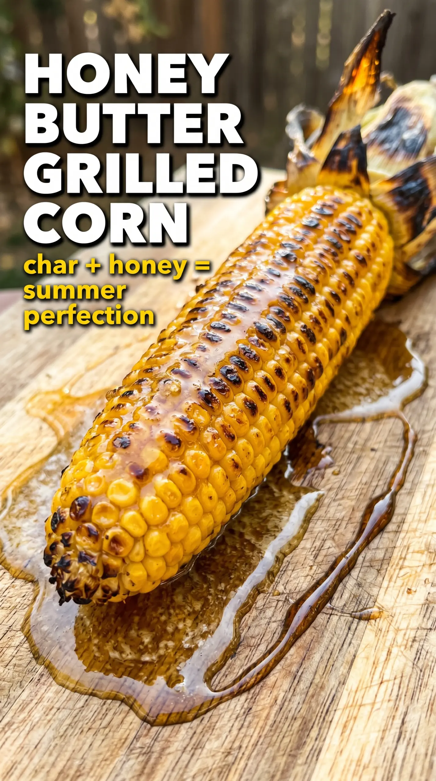 Honey Butter Grilled Corn sweet smoky charred