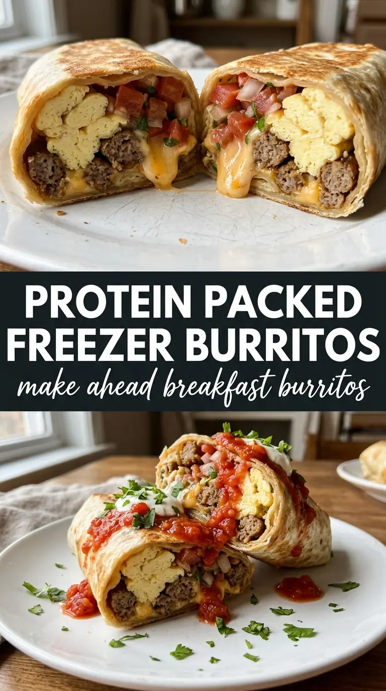 Make Ahead Breakfast Burritos freezer breakfast savory