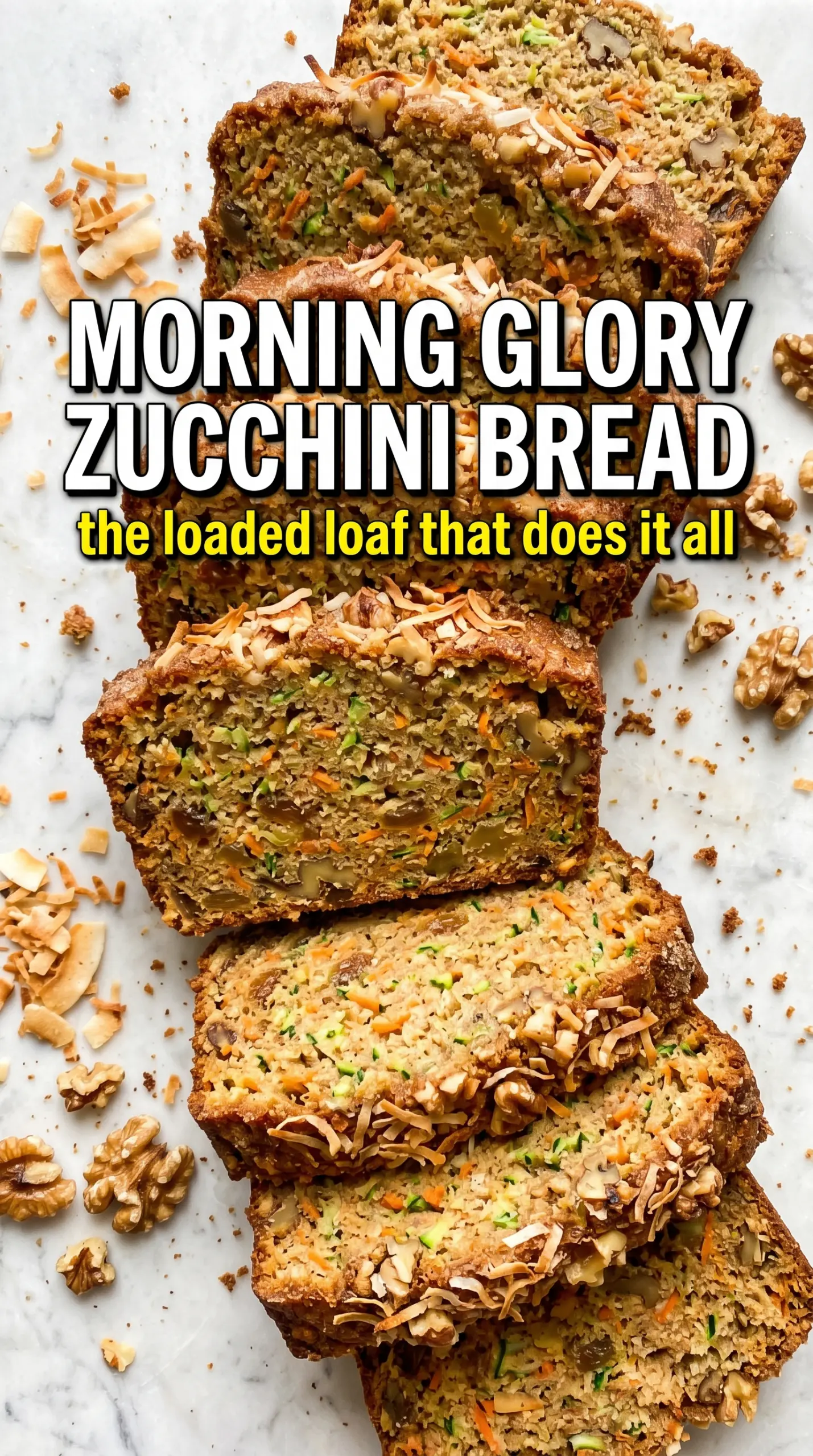 Morning Glory Zucchini Bread colorful texture-packed