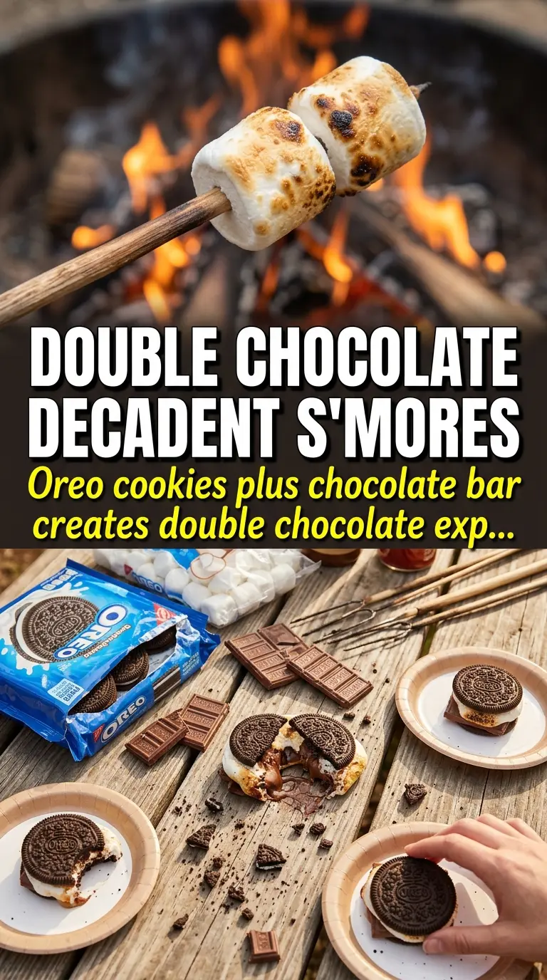 Oreo s'mores gooey campfire dessert