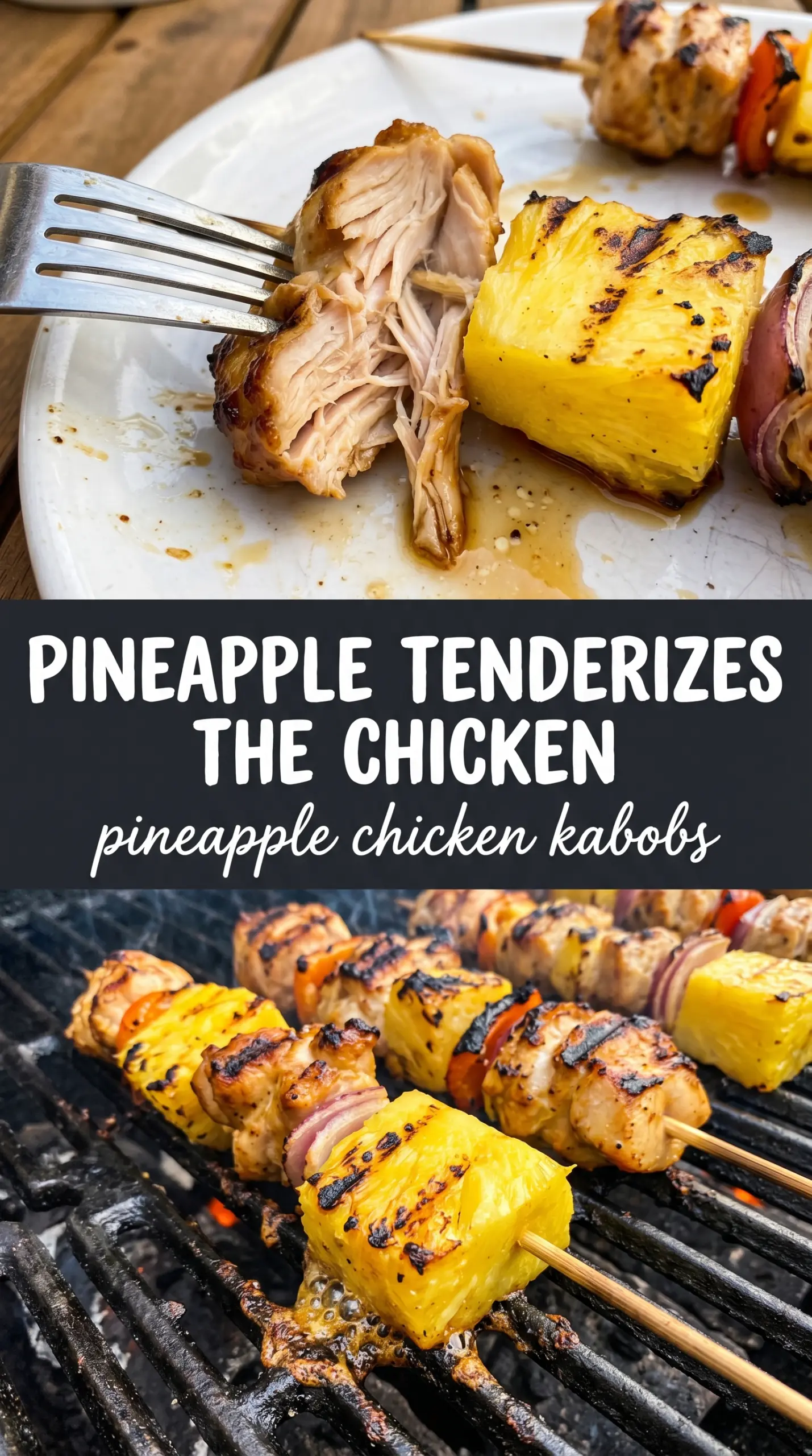 Pineapple Chicken Kabobs caramelized grilled tropical skewers