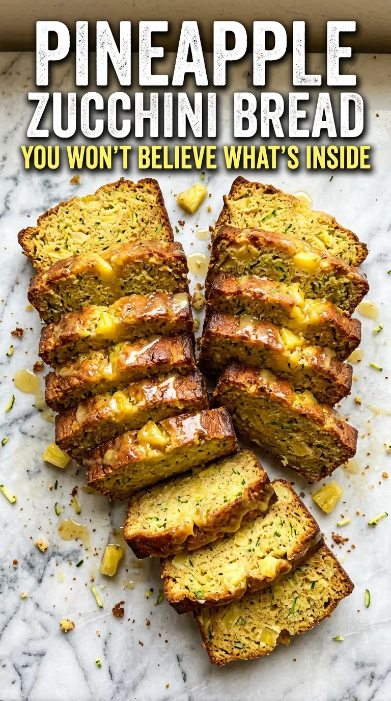 Pineapple zucchini bread moist tropical loaf