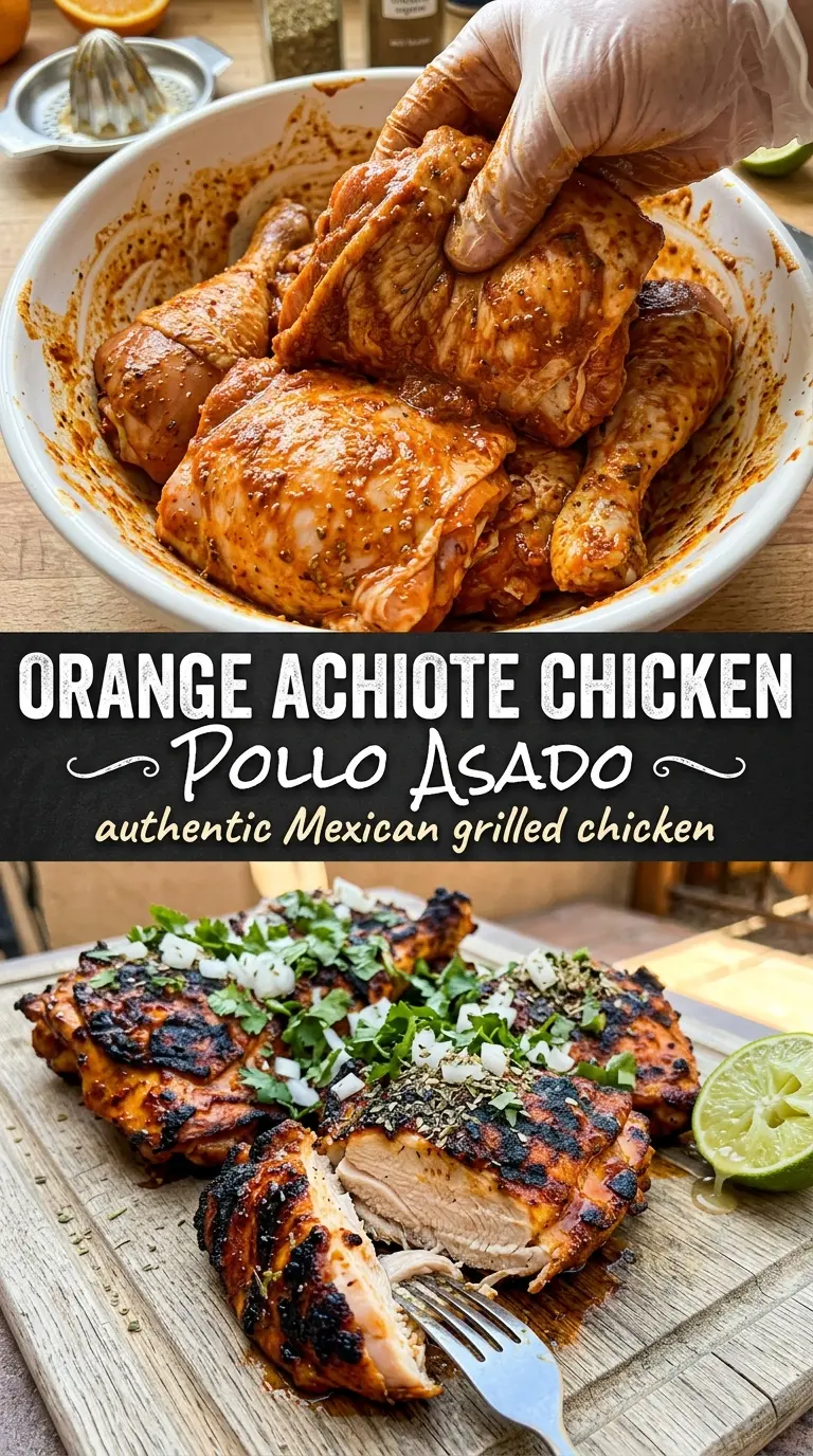 Pollo Asado Mexican Grilled Chicken charred citrus achiote