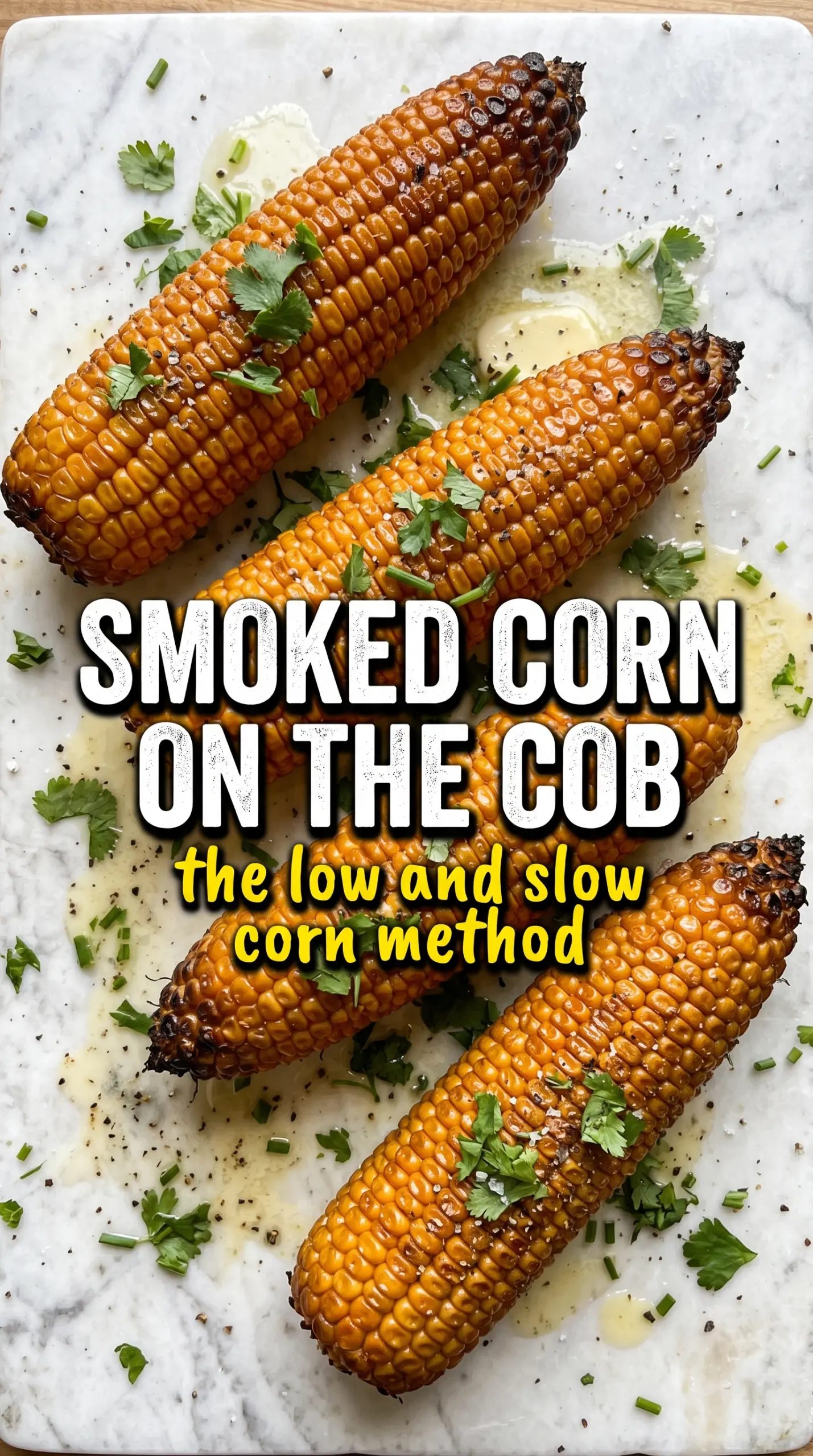 Smoked Corn on the Cob smoky-sweet kernels, husk-on