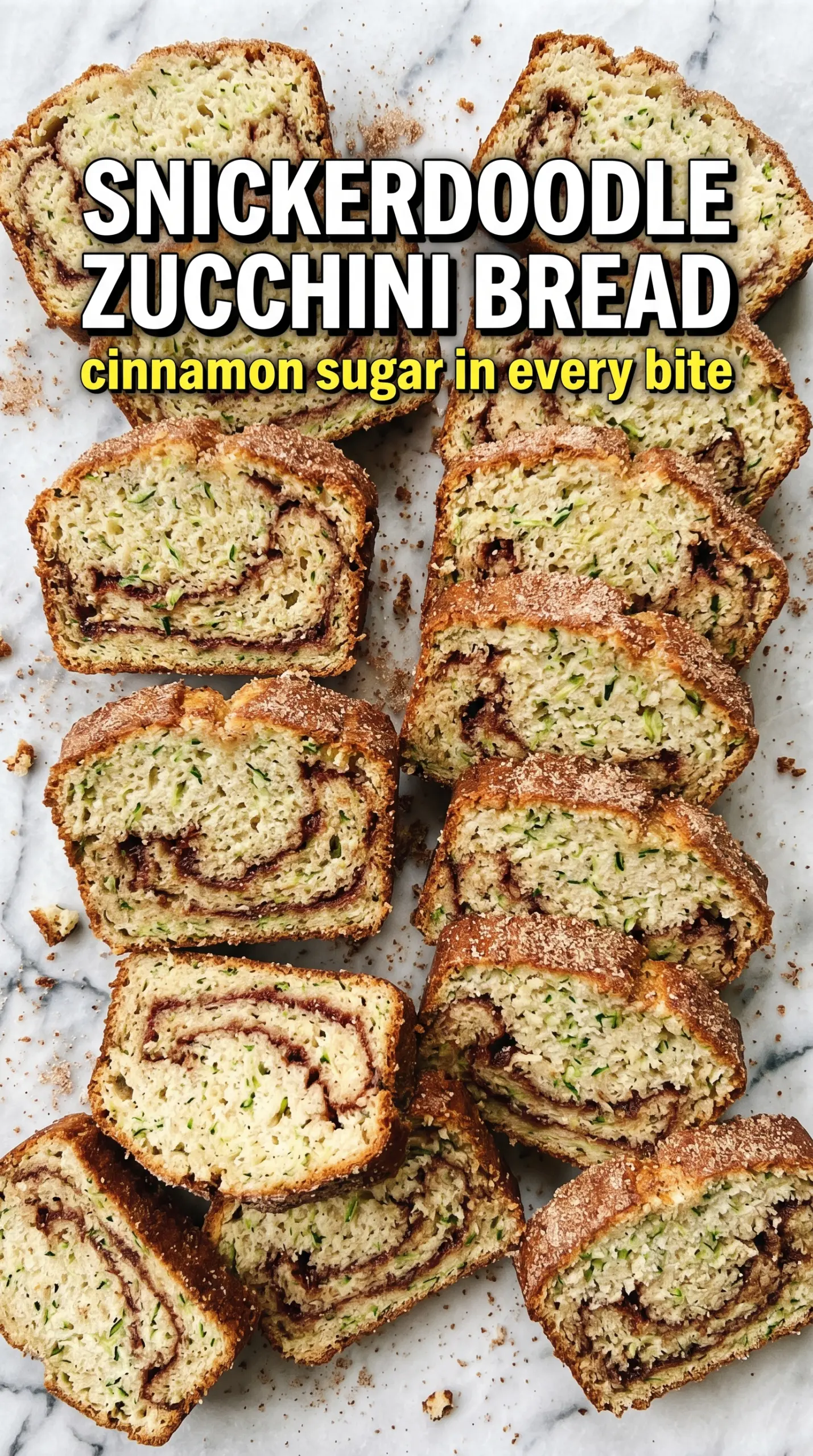 Snickerdoodle Zucchini Bread crackly cinnamon sugar