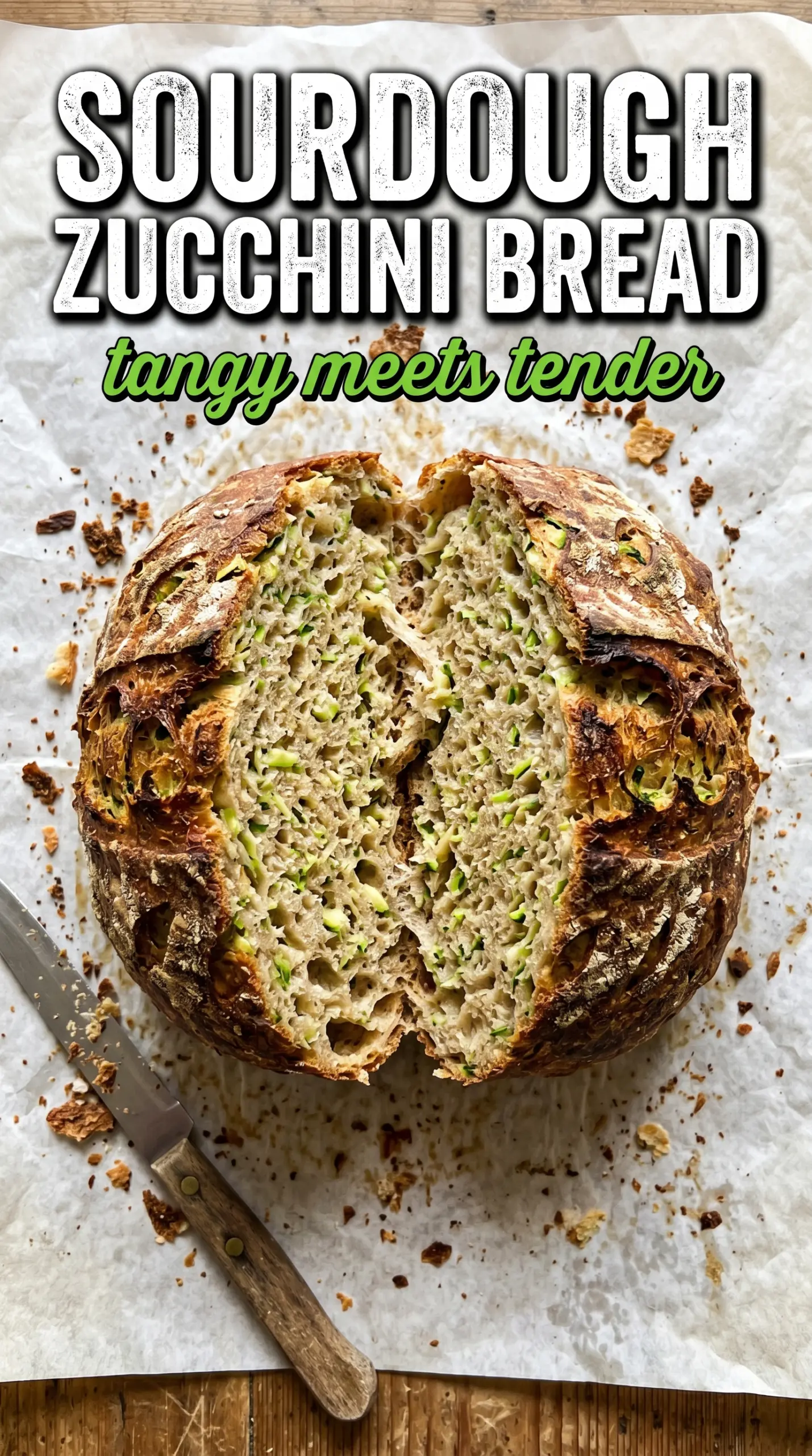 Sourdough Zucchini Bread moist tangy golden