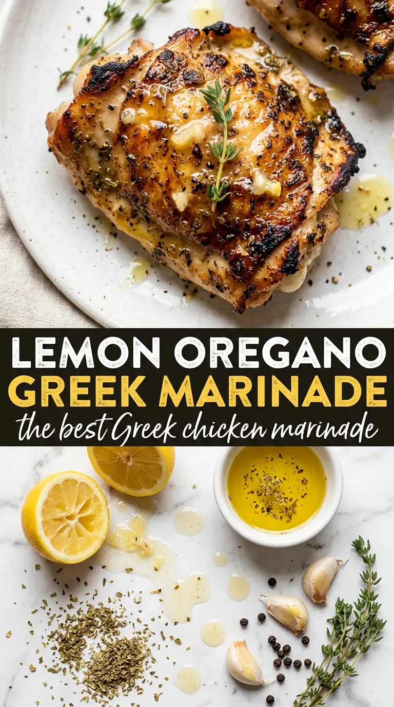 Greek Chicken Marinade lemon oregano garlic