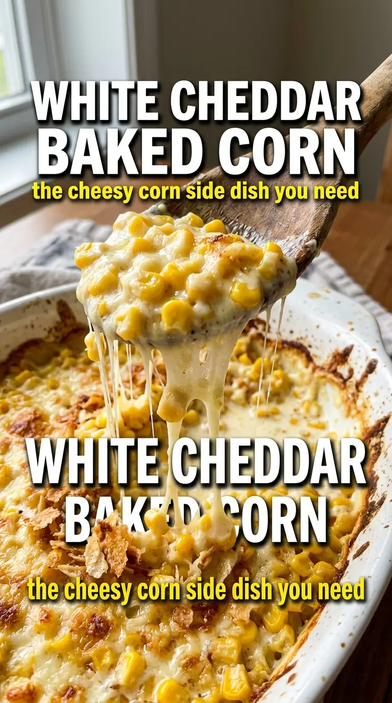 White Cheddar Baked Corn creamy golden