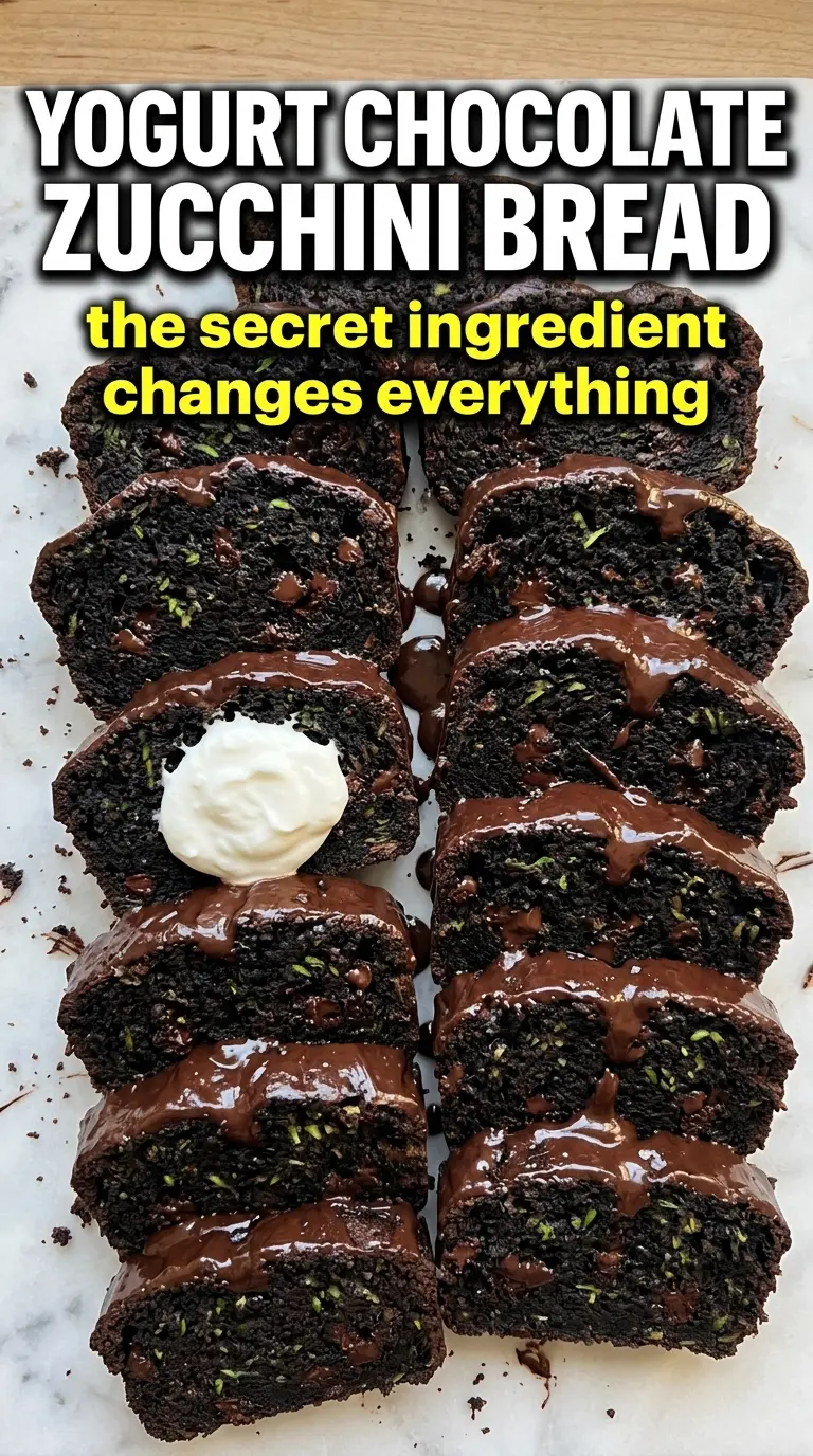 Yogurt chocolate zucchini bread moist chocolate loaf