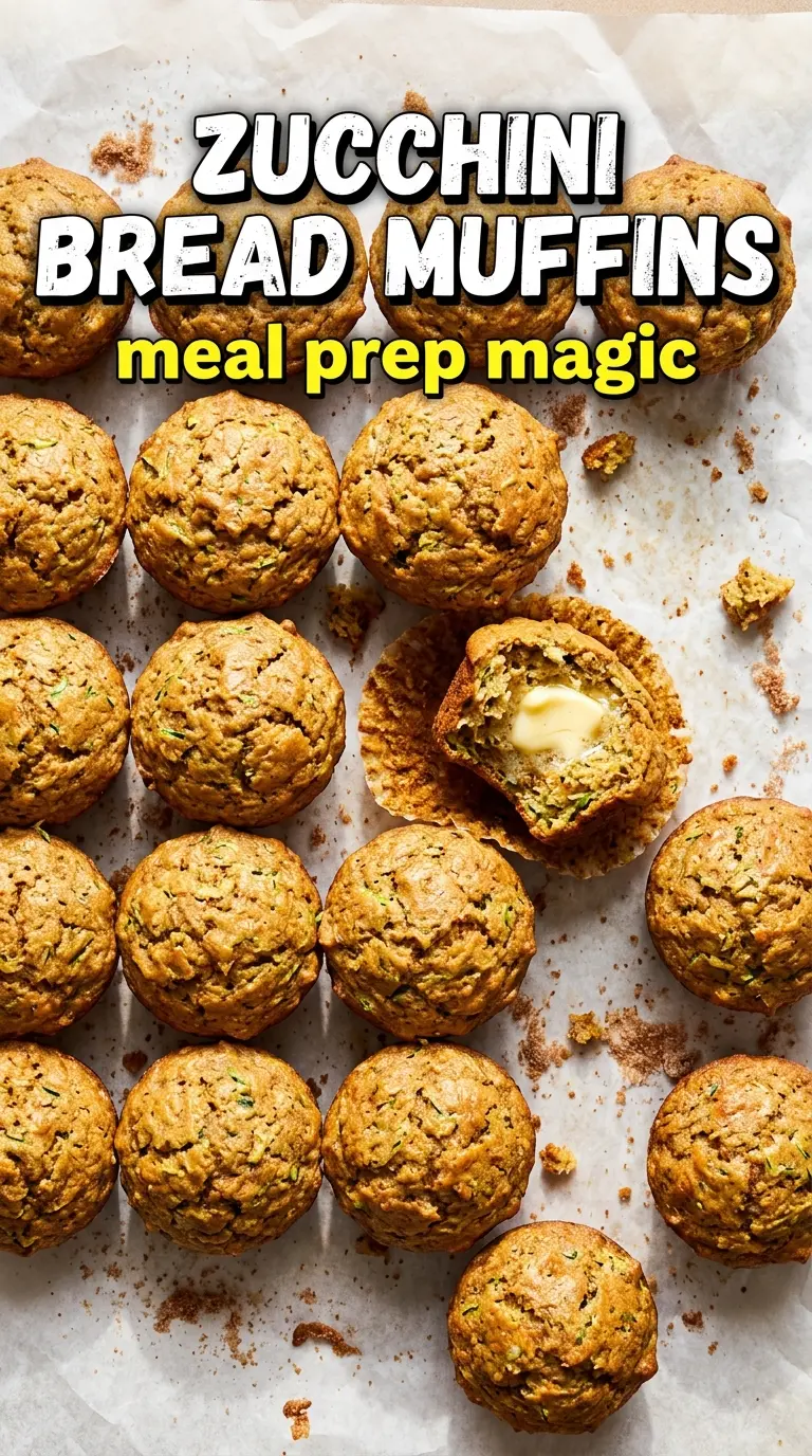 Zucchini Bread Muffins golden-domed moist spiced