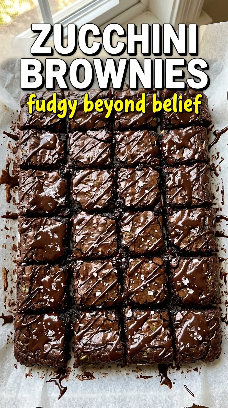 zucchini brownies fudgy chocolate hidden-veggie