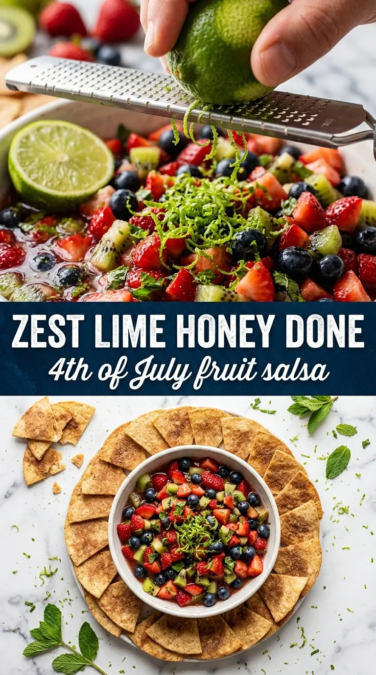 4th of July Fruit Salsa vibrant juicy patriotic