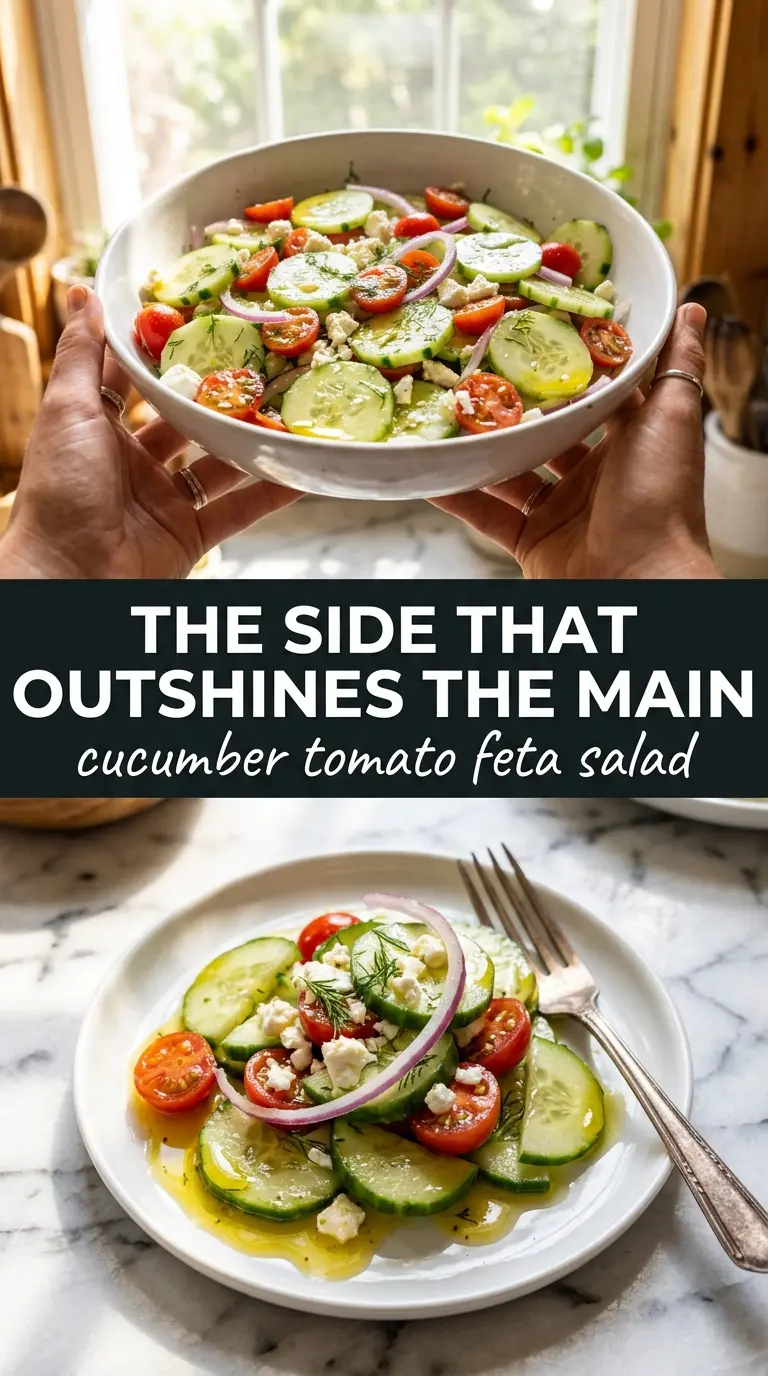 Cucumber Tomato Salad crisp tangy herbaceous
