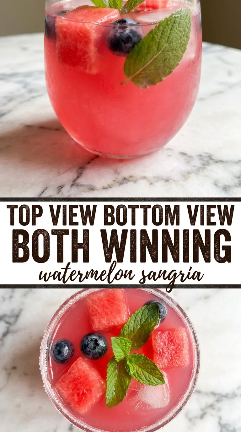 Watermelon Sangria blush-pink refreshing