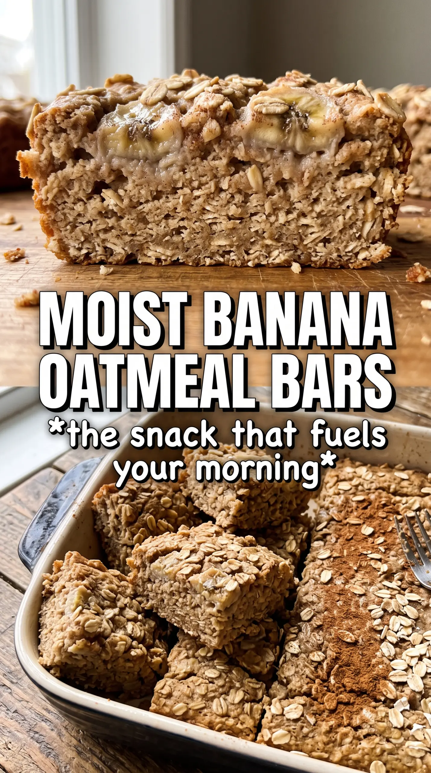 Banana oatmeal bars chewy chocolate chip