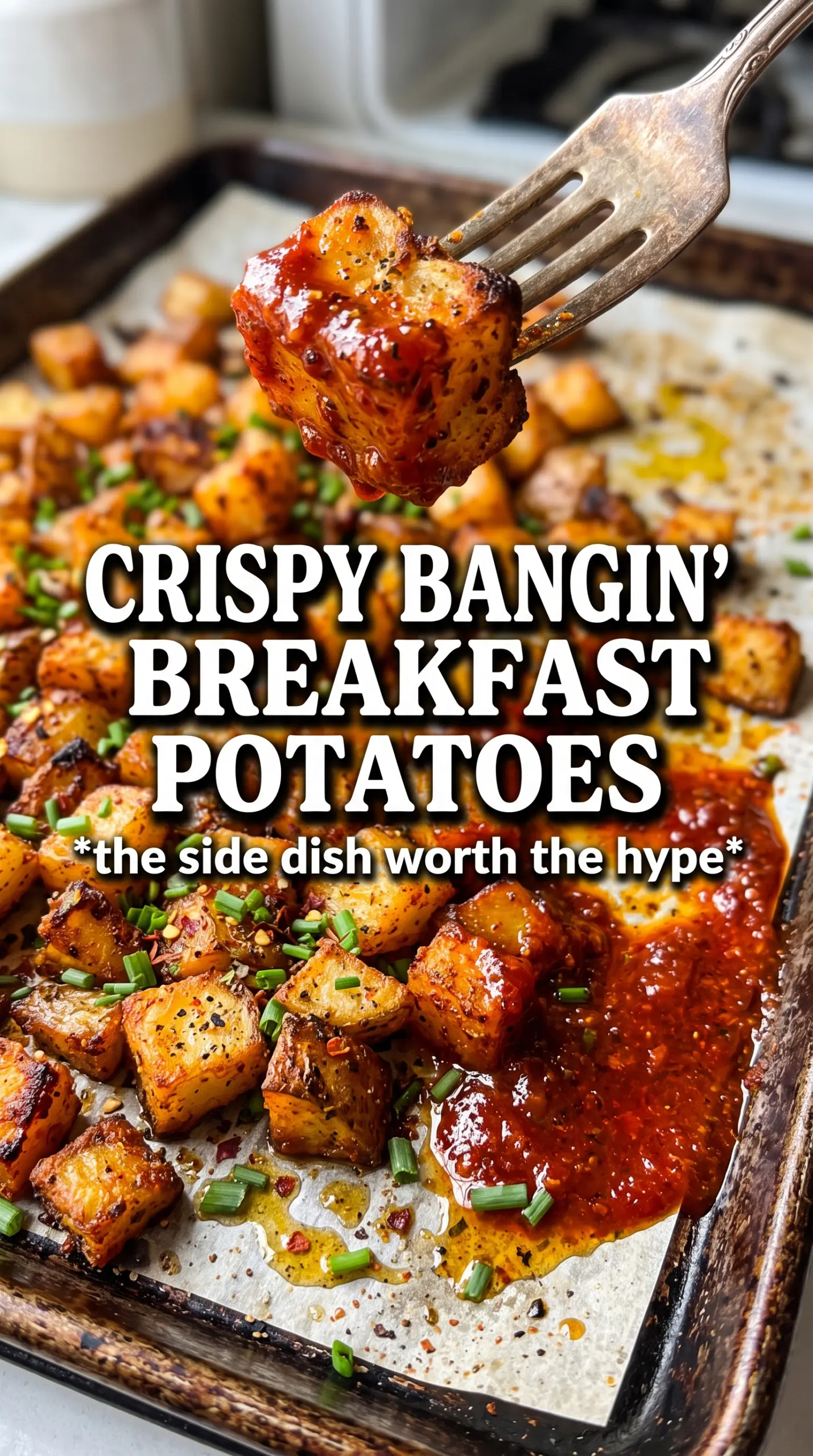 Bangin' Breakfast Potatoes crispy seasoned cheesy