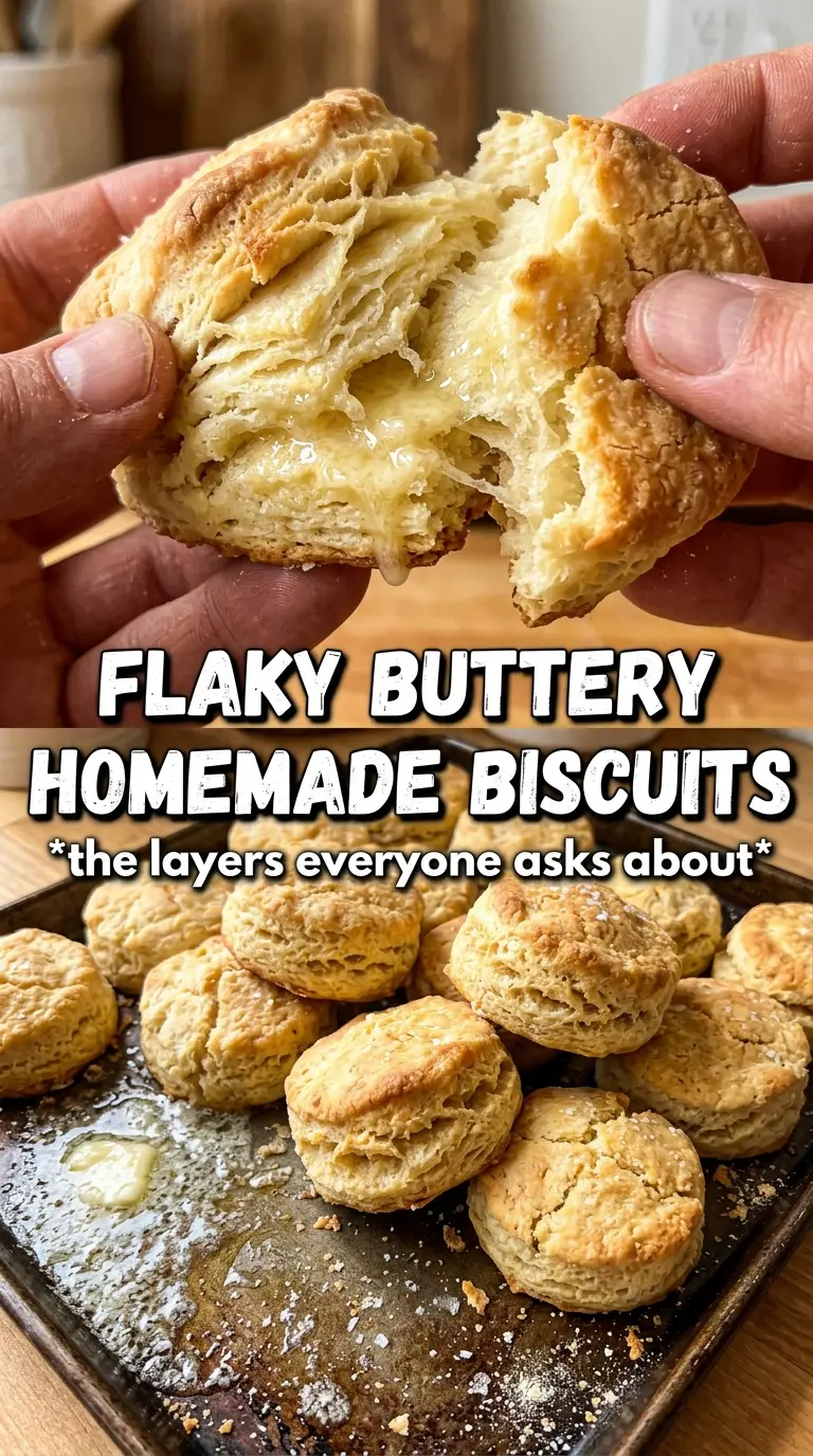 Homemade biscuits fluffy flaky buttery