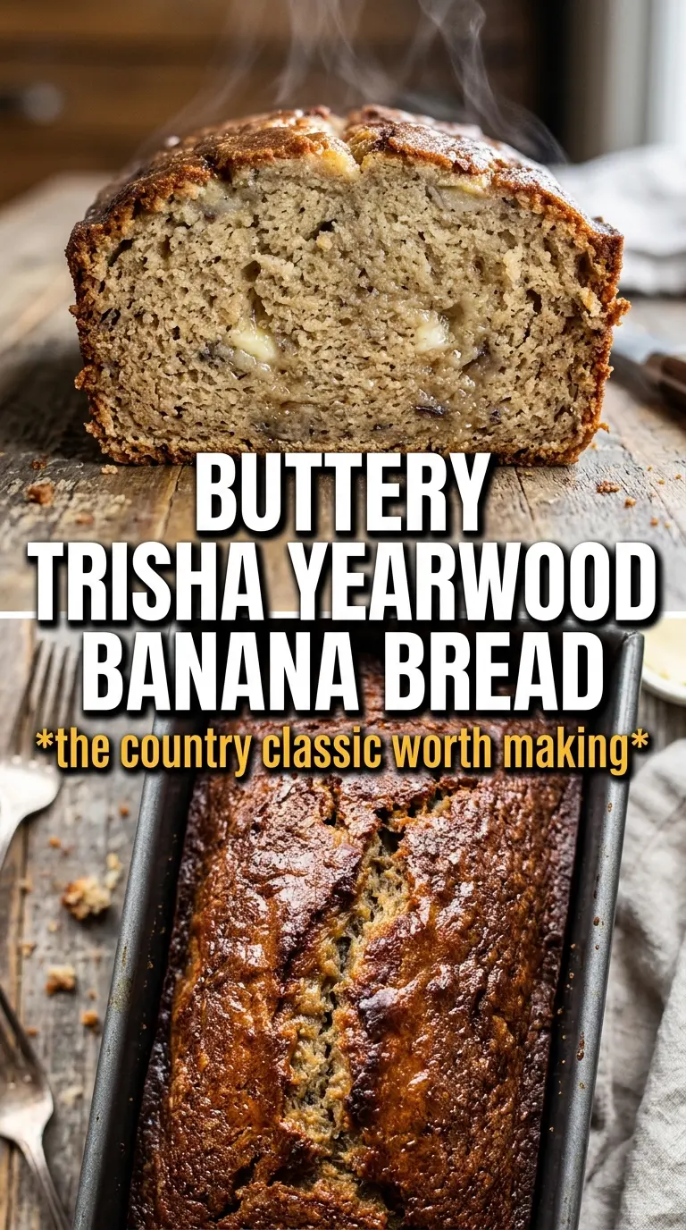 Trisha Yearwood banana bread moist golden