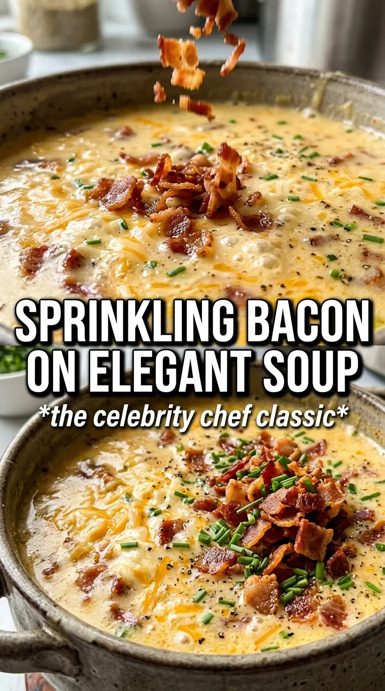 Ina Garten loaded potato soup creamy pancetta chives parmesan