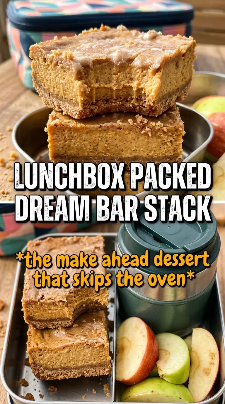 No Bake Pumpkin Dream Bars with fluffy pumpkin layers, gingersnap crumbs