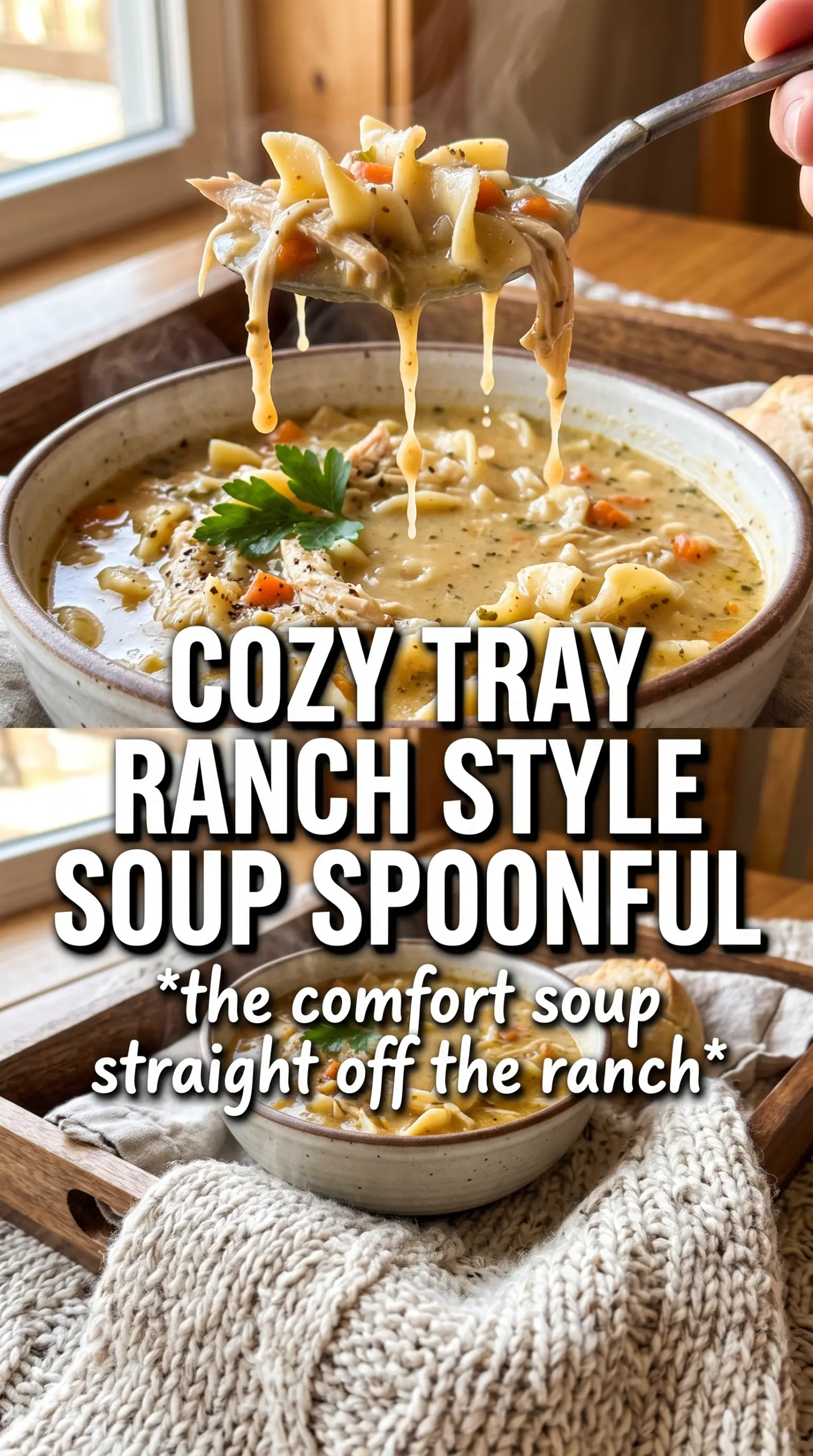 Pioneer Woman chicken noodle soup rich golden hearty