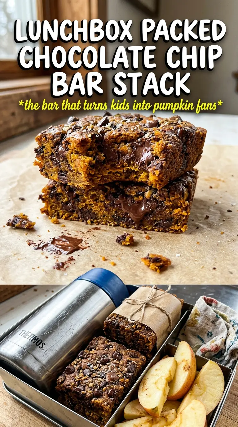 Pumpkin Chocolate Chip Bars moist chocolatey spiced
