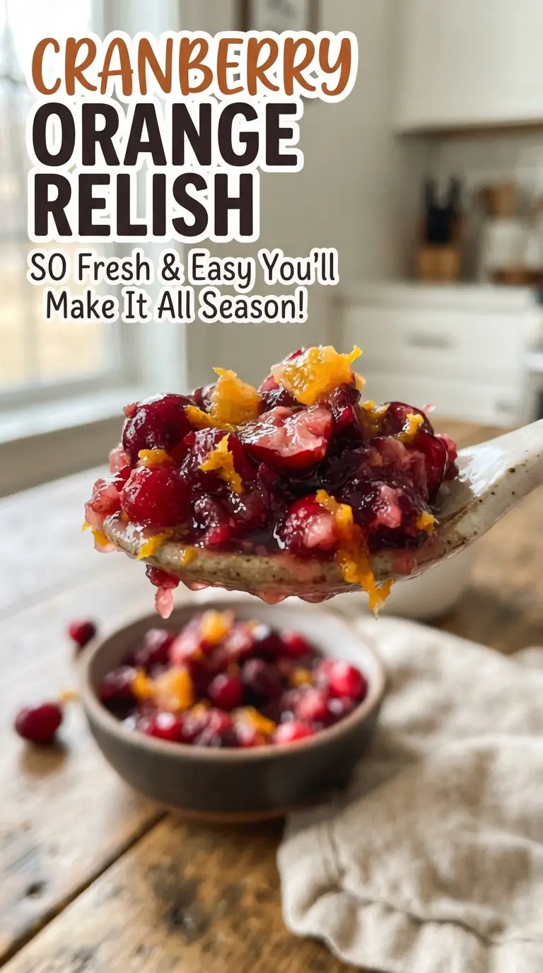 Cranberry Orange Relish bright citrusy chunky