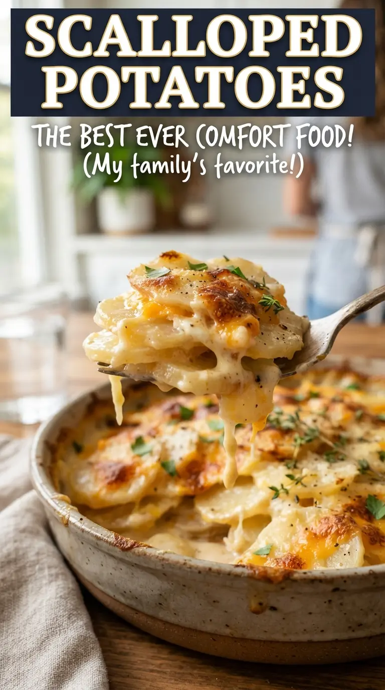 Scalloped Potatoes creamy golden layered