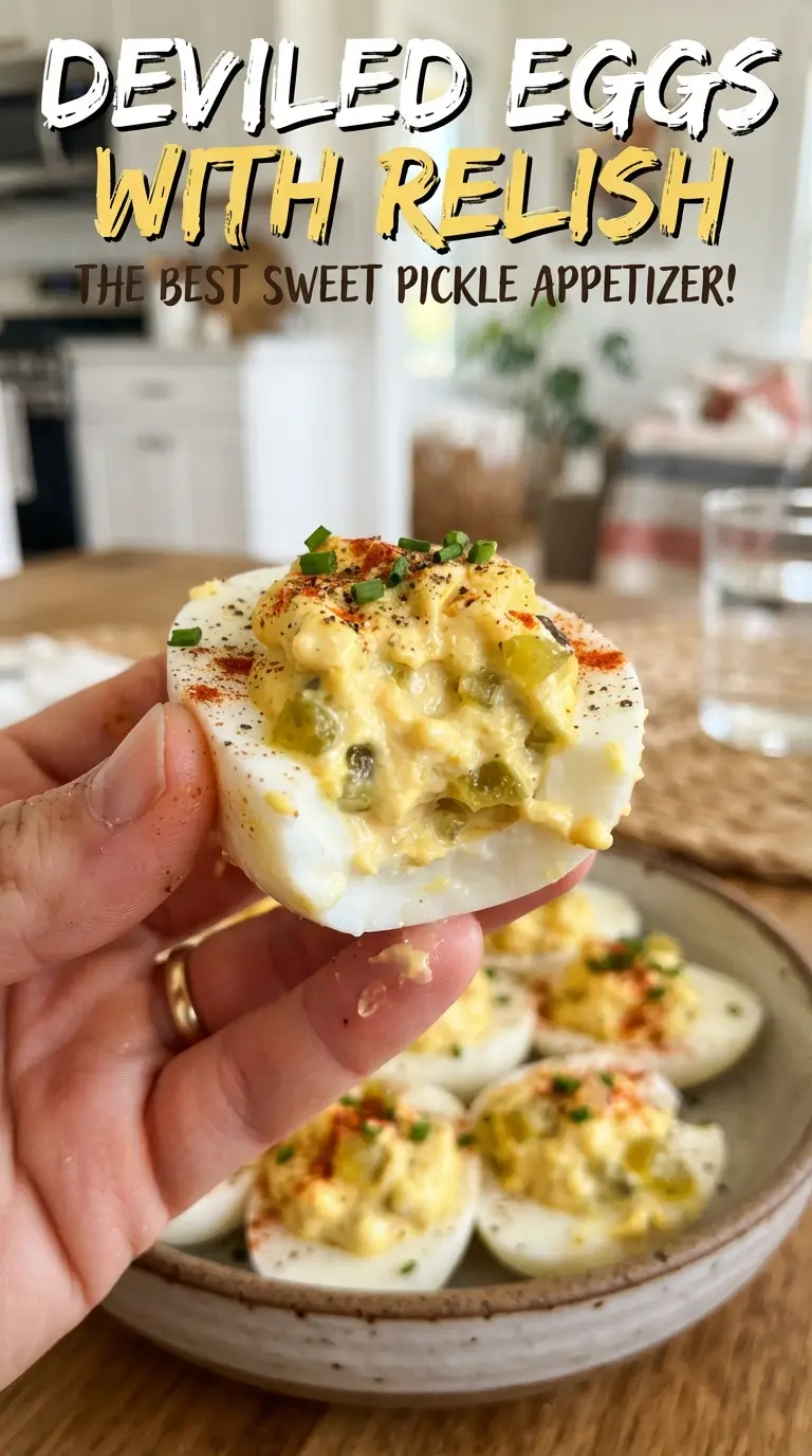 deviled eggs with relish creamy paprika