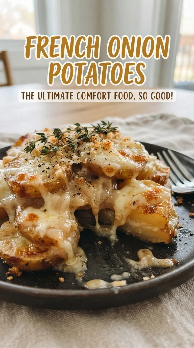 French Onion Potatoes golden cheesy savory