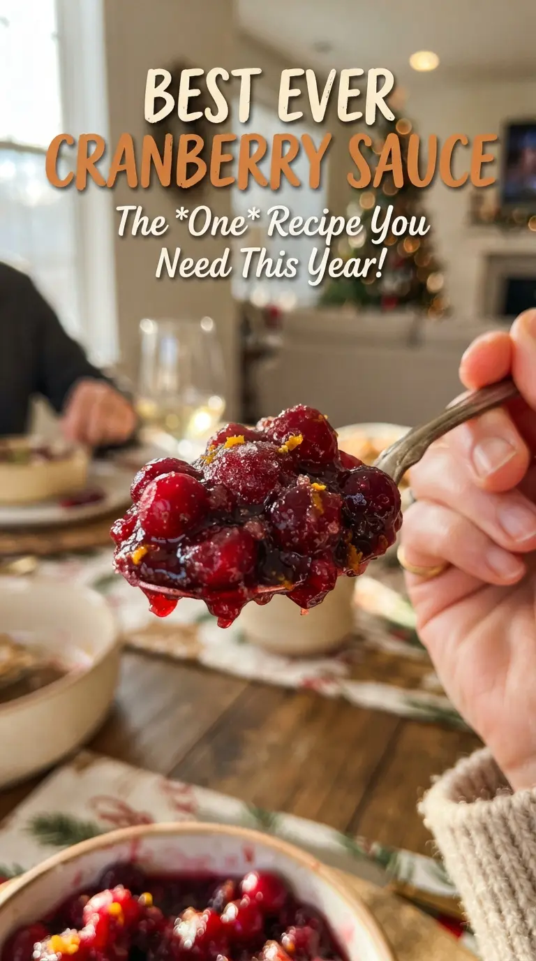 Best Ever Cranberry Sauce glossy tart orange