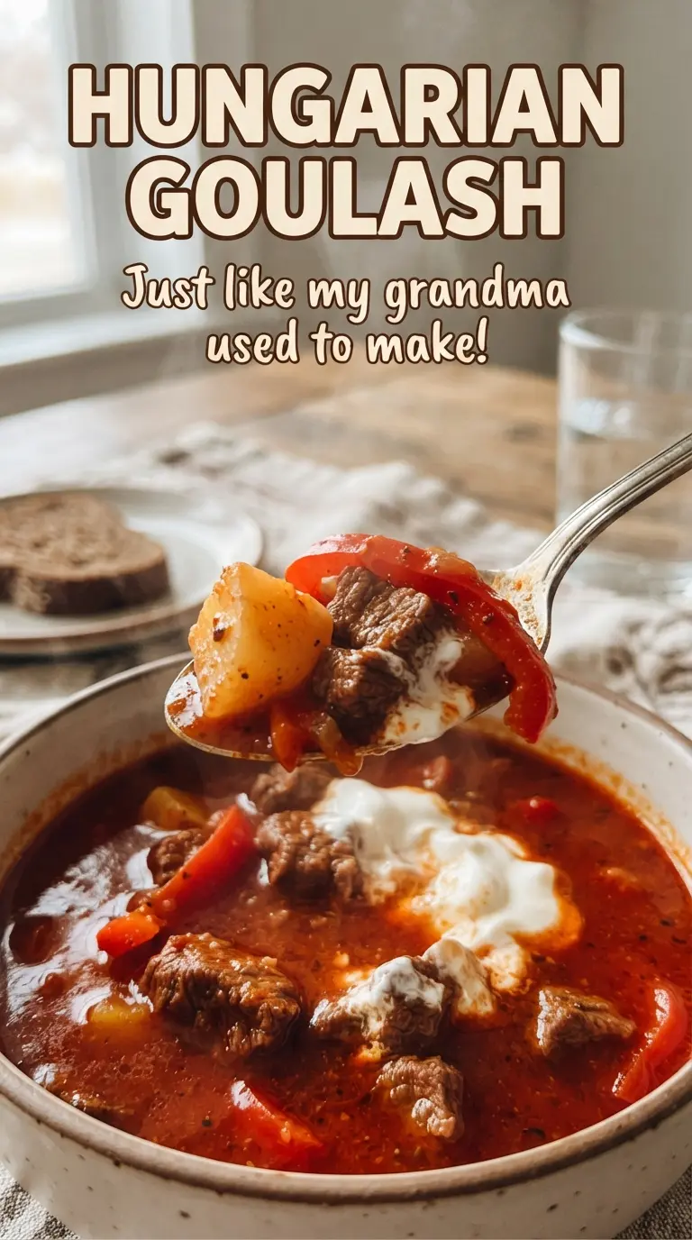 Hungarian goulash hearty paprika-rich stew