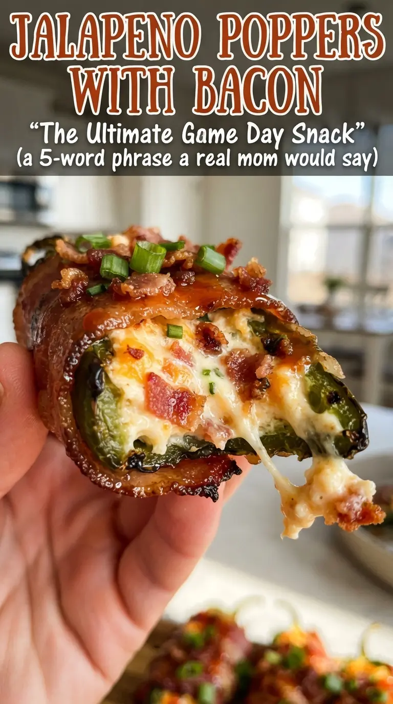 Jalapeno Poppers with Bacon bubbly crispy cheesy
