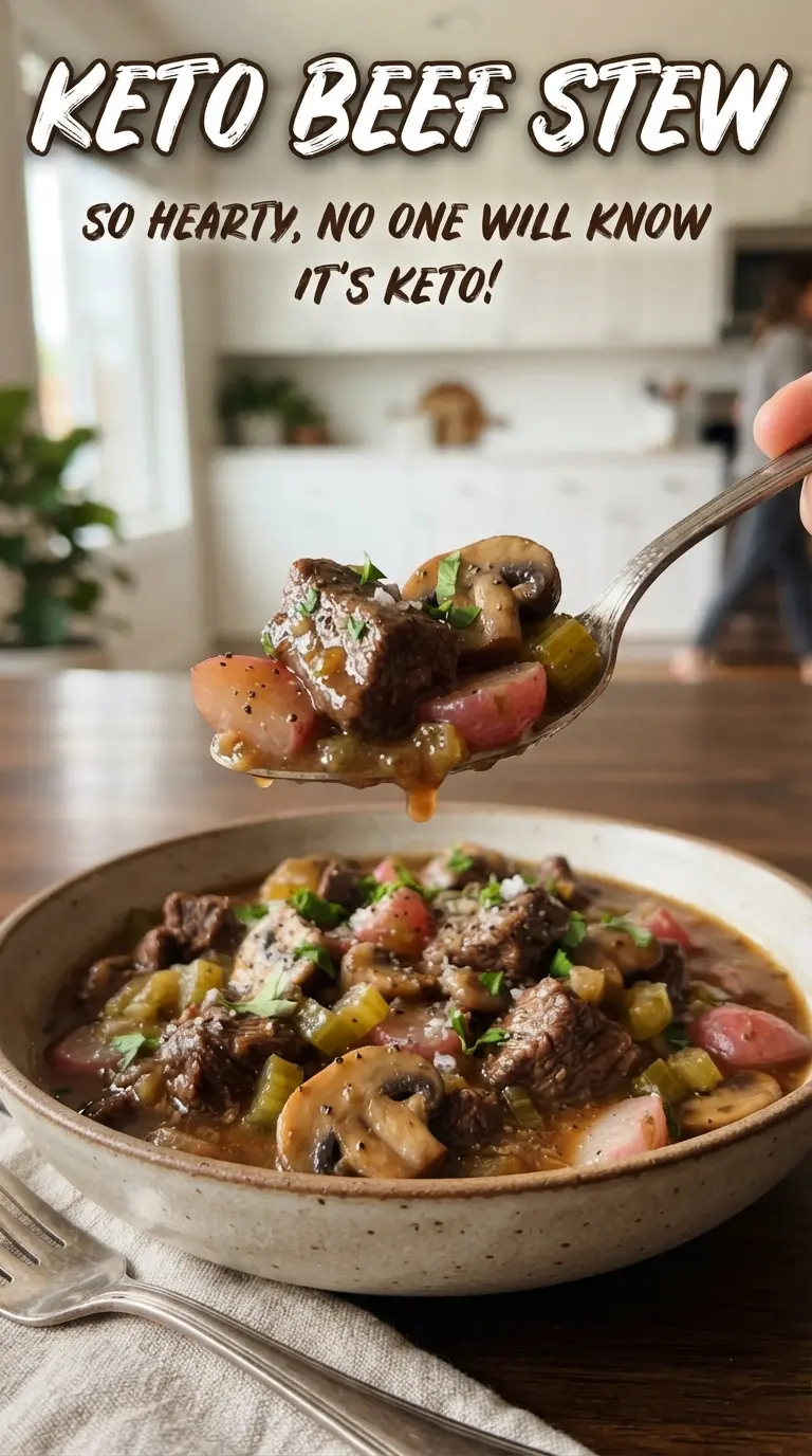 Keto Beef Stew rich hearty low-carb