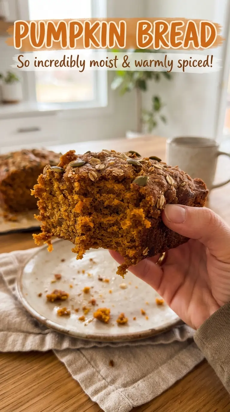 Pumpkin Bread moist crackly-spiced