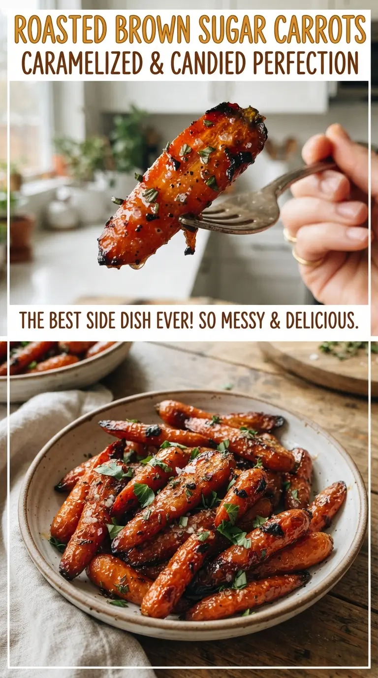 Roasted Brown Sugar Carrots (Sticky Glazed)