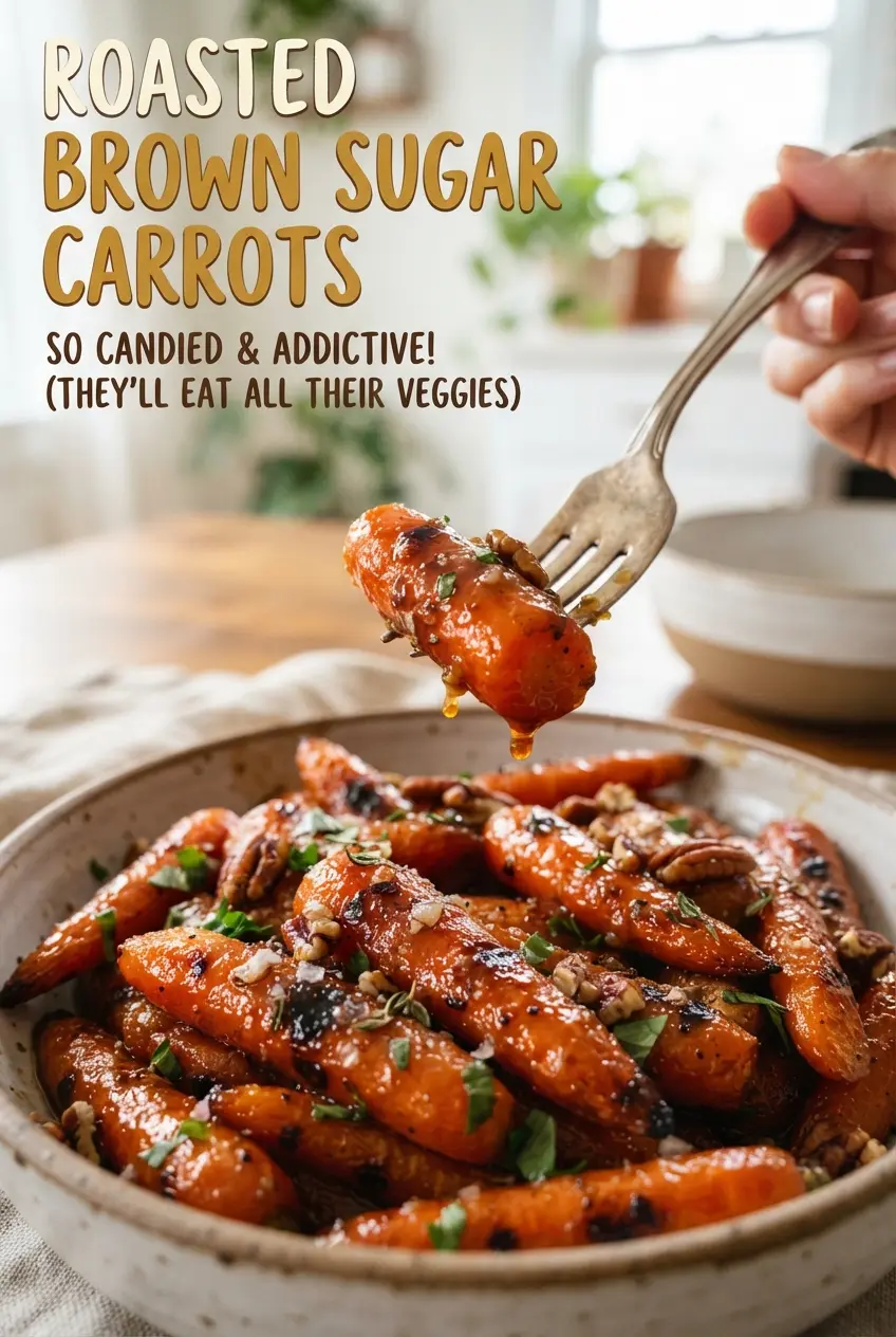 Roasted Brown Sugar Carrots (Sticky Glazed)