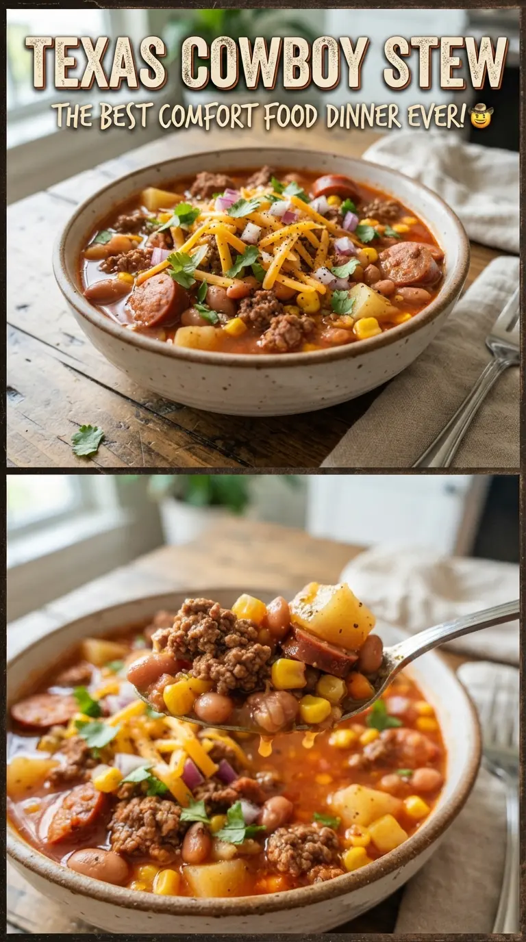 Texas Cowboy Stew hearty smoky one-pot