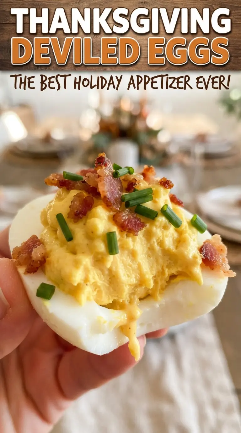 Thanksgiving deviled eggs, festive, creamy, colorful